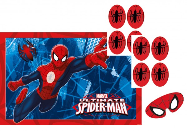 Cooles Spiderman Partyspiel 10-Teilig 2