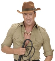 Preview: Brown ranger cowboy hat made of fabric