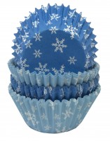 100 Ice Princess Cupcake Liners Blue