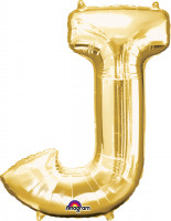 Lettre ballon aluminium doré 83cm