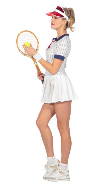 Disfraz retro de tenis para mujer