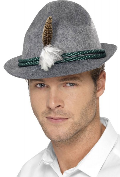 Sombrero de plumas Trachten Jannik