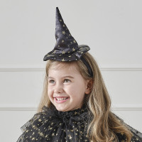 Preview: Star witch hat on headband deluxe