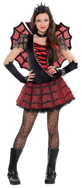 Rotes Spinnen Vampir Teenager Kostüm