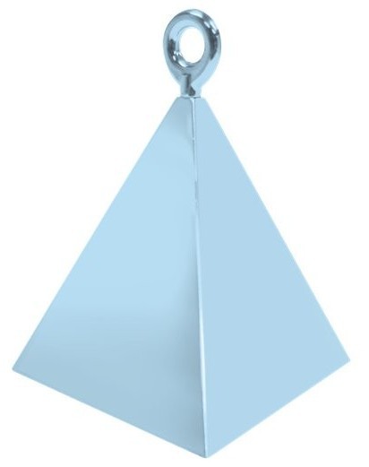 Poids du ballon pyramide bleu glacier 150g
