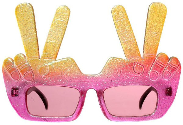Hippie party sunglasses
