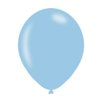 10 baby blue latex balloons 28cm