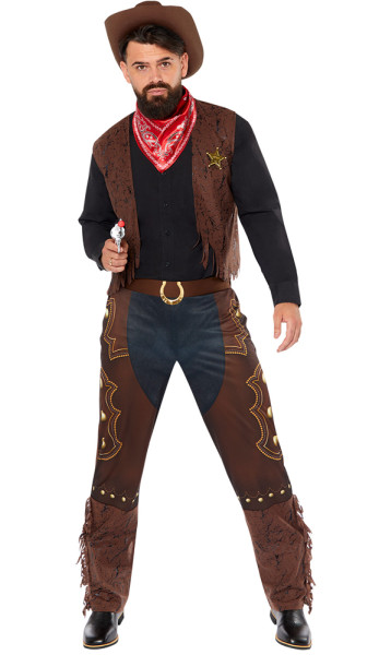 Costume da cowboy del selvaggio West per uomo