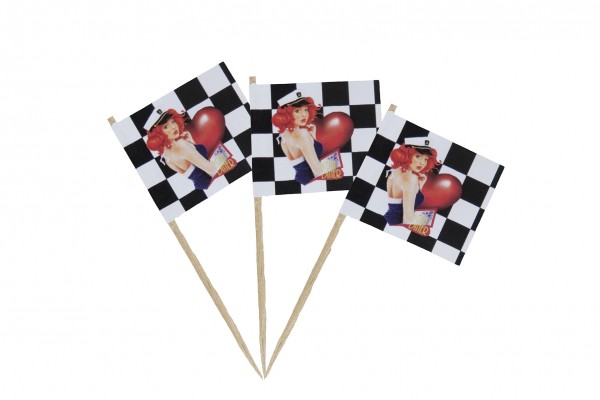 50 brochettes American Diner Party 8cm