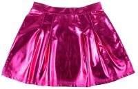 Oversigt: Pink metallisk nederdel blonder