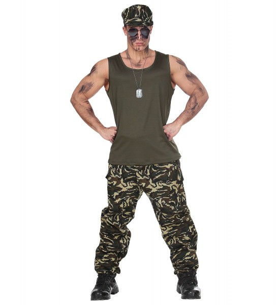 Action movie soldier costume for men 2