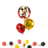 Vorschau: XL Heliumballon in der Box 3-teiliges Set Mickey forever