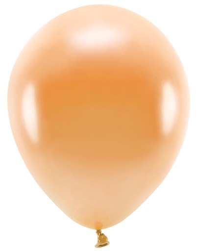 100 Eco metallic Ballons orange 26cm