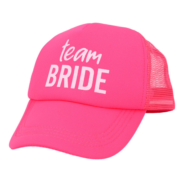Casquette Team Bride en rose