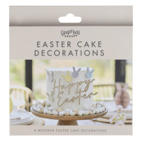 Förhandsgranskning: Glad påsk tårta dekoration set