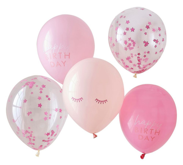 5 Pinky Winky balloons