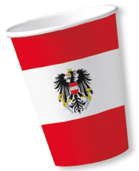 10 Austria party cups 200ml