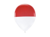 Oversigt: 7 tofarvede balloner Carnevale 30cm