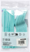 Preview: Sky blue cutlery set 24 pieces