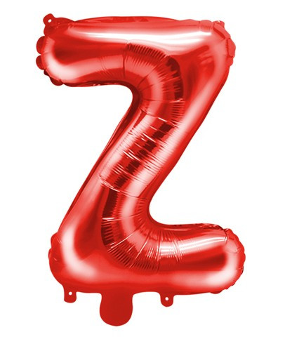 Czerwony balon z literą Z 35 cm