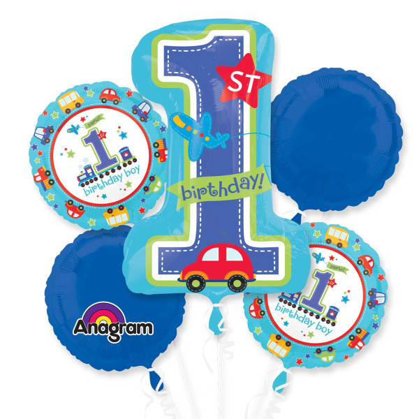 5 folieballong 1:a födelsedagspojke