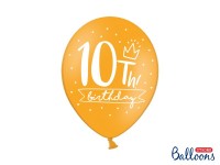 Preview: 50 latex balloons 10th birthday mix