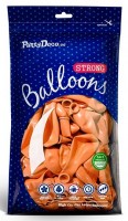 Vorschau: 20 Partystar metallic Ballons orange 23cm