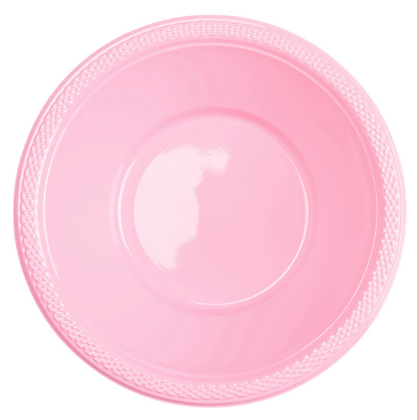 20 tazones de plástico Mila rosa claro 355ml