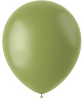 Oversigt: 50 ædelgrønne olivenballoner 33 cm