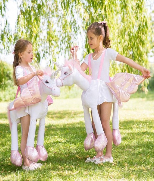 Sjov unicorn rytter kostume til børn 2
