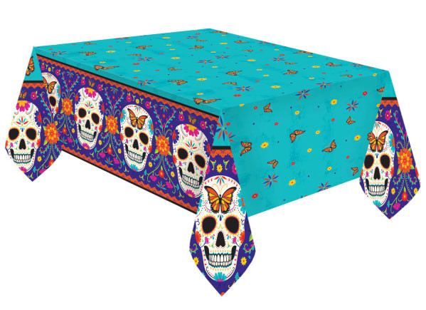 Day of the Dead colorful tablecloth 180cm