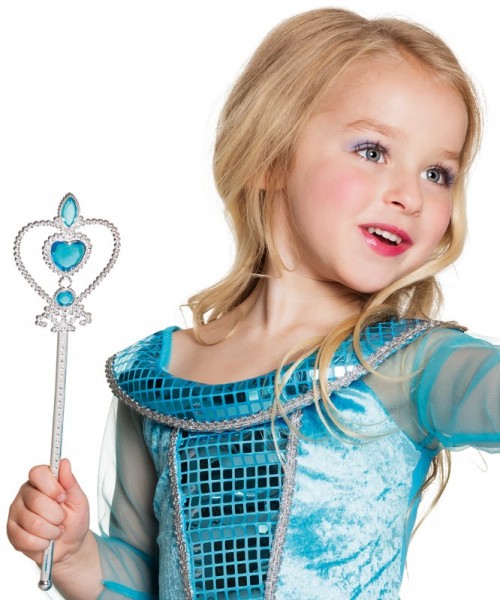 Enfants princesse fée baguette bleu 2