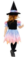 Vista previa: Disfraz infantil de bruja arcoiris reluciente