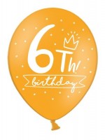 Preview: 50 My 6th Birthday balloons 30cm
