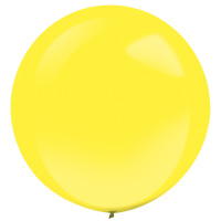 4 Latexballons Zitronengelb 61cm