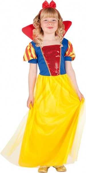 Snow white children's dress with headband