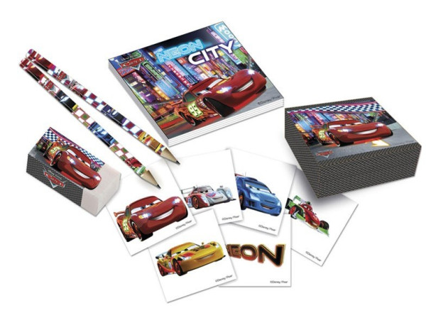 Cars Neon City writing set 16 pieces
