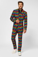 Anteprima: Completo uomo OppoSuit arcobaleno zebrato