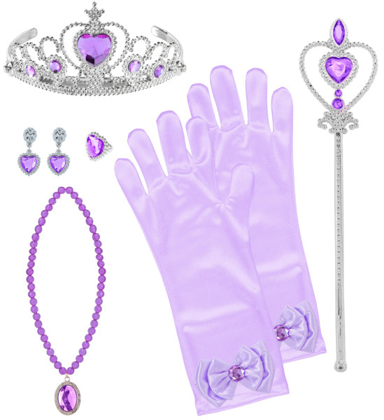 Ensemble princesse 6 pièces en violet