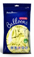 Preview: 10 party star balloons pastel yellow 27cm