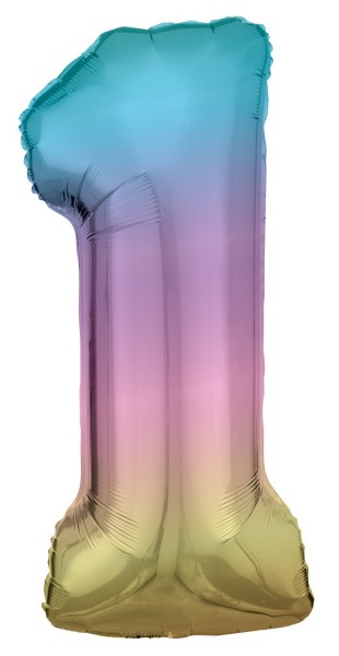 Globo noble arcoiris numero 1 86cm