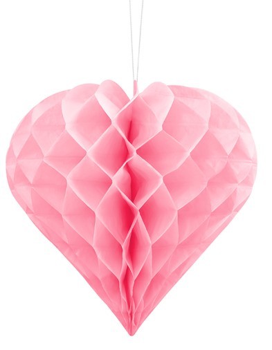 Herzilein honeycomb ball light pink 20cm