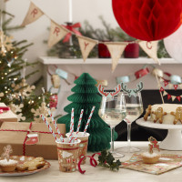 Anteprima: Catenina per gagliardetti natalizi Noel vintage 1,5 m