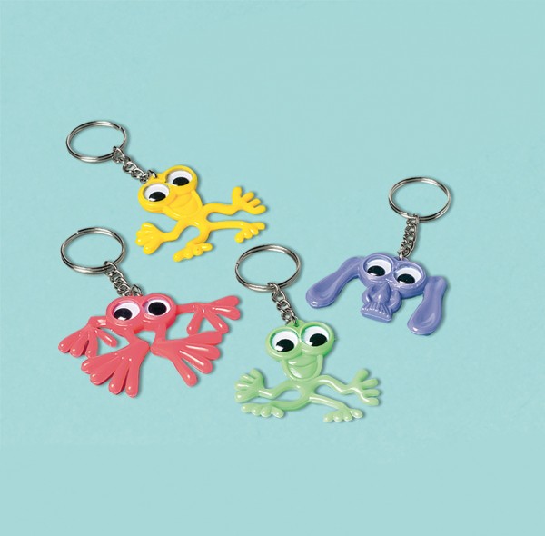Space Party Funny Alien Keychains 4 Pieces