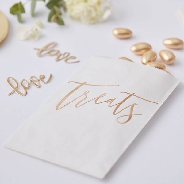 20 Golden Wedding gift bags