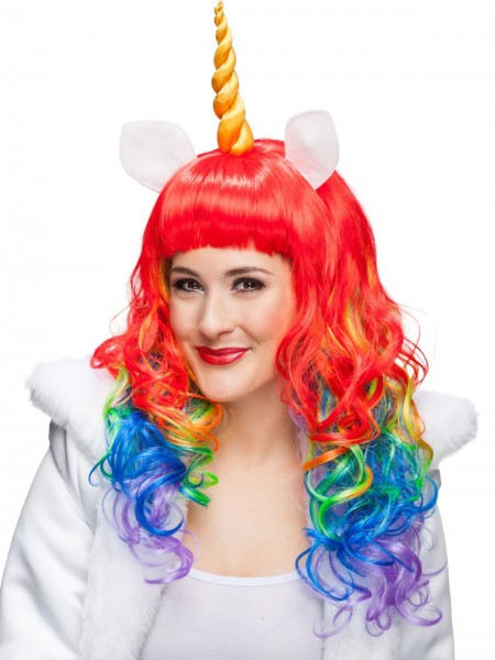 Colorful unicorn wig