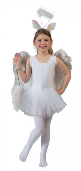 Biała sukienka baleriny dla dzieci