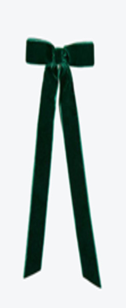 6 nœuds verts avec clip - splendeur sensuelle de Noël