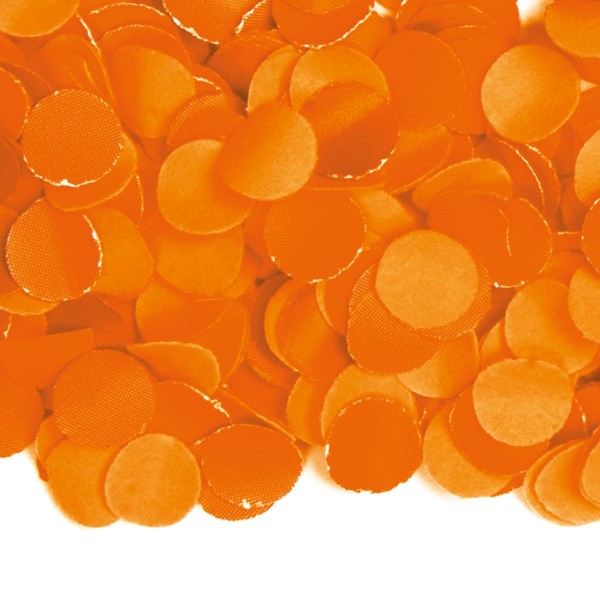 Confettis en papier orange 100g