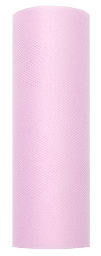 Tessuto in tulle rosa chiaro 9m x 15cm